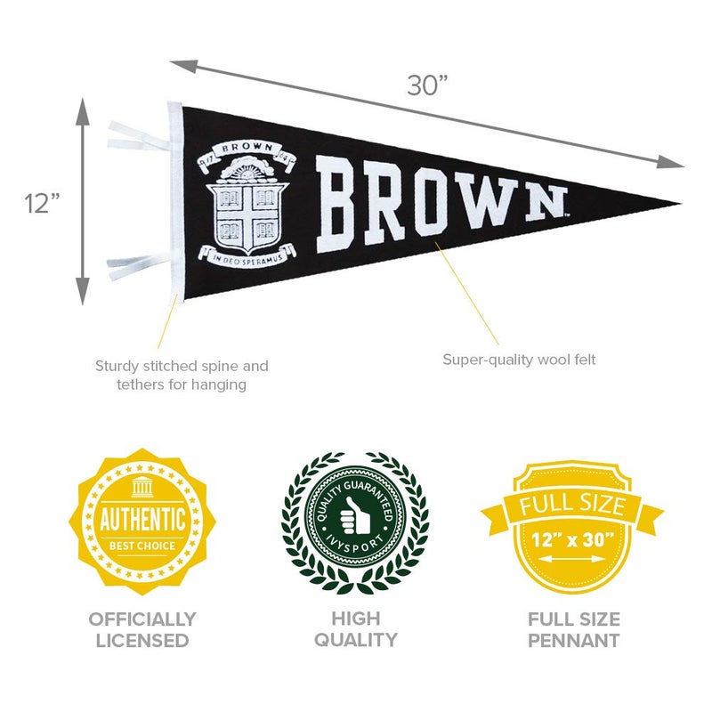 Barnesmith Brown University Bears Pennant, Full-Size, 12" x 30" Banner - Image 3